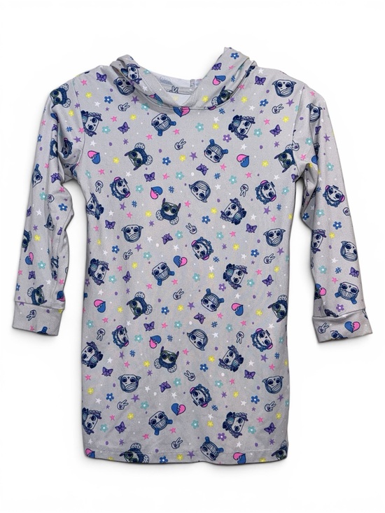 L.O.L. Surprise! Other - L.O.L. Surprise! Girls Hooded Nightgown Lounge Dress Gray Size 5 EUC